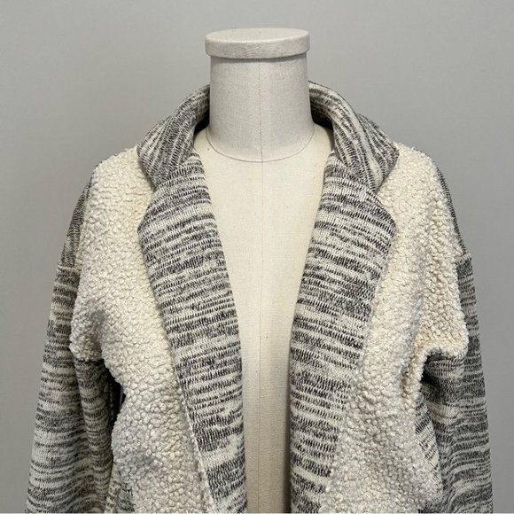 Anthropologie Saturday Sunday Fleece Sweater Jacket Shacket - Picture 4 of 13